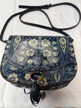 Patricia Nash Navy Floral Crossbody bag